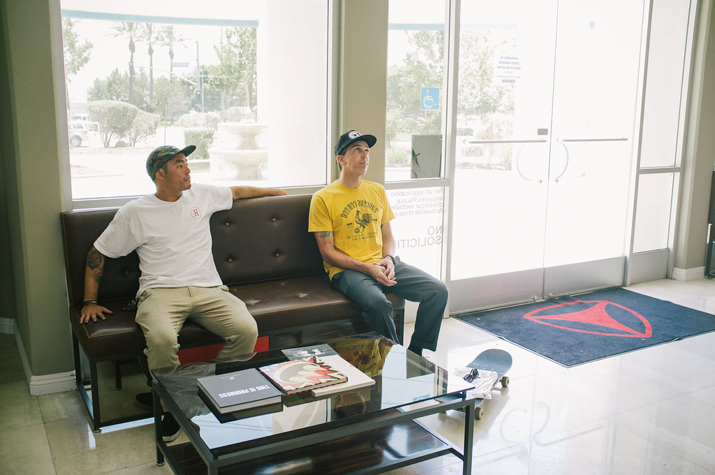 Brent Futagaki at Active Ride Shop headquarters on Go Skateboarding Day